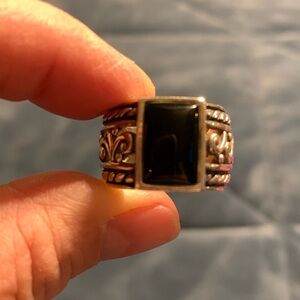 Silpada black onyx ring